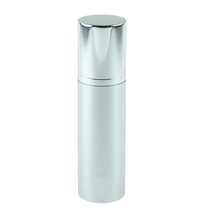 Silver Airless Bottle - Australian Cosmetic Packaging – Cellular Cosmetics